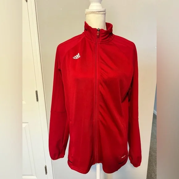 Adidas Women's Vibrant Red Jacket | Very Good Condition - Picture 5 of 10